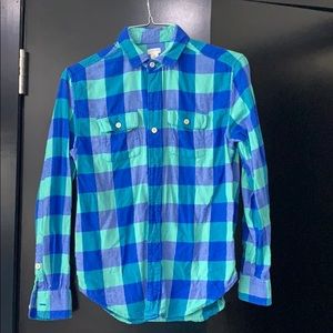 Boys crewcuts button-down flannel shirt
